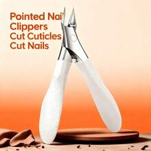 1pc Stainless Steel Silver Cuticle Nipper - Can Trim Dead Skin/Callus On Hands & Feet, Cut Nails, Professional Callus Remover, Durable, Anti-Rust, Ideal For Home/Salon Use - Silver - View 10