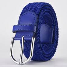 Casual Stretch Braided Web Belts For Mens Women,Stretch Woven Elastic Waistband - Not Tight On The Waist - Same Style For Both Men And Women.Canvas Without Holes, With Needle Fasteners For Casual Pants. - 老藍 - 查看 12