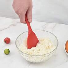 1pc Simple Rice Spoon, Easy To Clean Kitchen Utensil, Suitable For Serving Rice, Soup, Stir-Fry, Curry - Fit For Home Cooking, Restaurant, Dining Table Use, Catering Equipment, Ergonomic Design