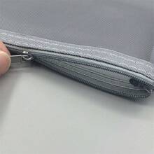3 piezas Estuche de lápices de malla transparente de gran capacidad, bolsa de almacenamiento de nailon con cremallera, útiles de oficina y escolares