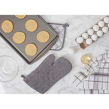 DII Trapo clásico para Platos, 100% de algodón, diseño de Ventana, para Uso Diario en la Cocina, Lavable en Lavadora, 30.48 cm x 30.48 cm, Juego de 6,(Gris Toalla de cocina) - Multicolor - Ver 4