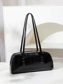 Túi xách thời trang mới màu trơn đa năng thanh lịch, túi xách baguette nữ tối giản sang trọng, túi đeo vai thời trang - Nhiều màu - Xem 7