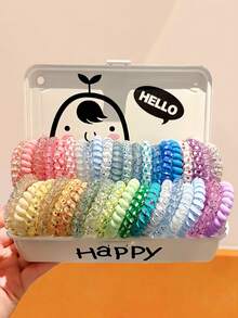 20 Stücke/Set Spiral Haargummis, von sanftem Nude-Rosa bis frischem Minz-Grün, bis zu personalisierten Schwarz-Weiß-Karos, um verschiedenste Matching-Bedürfnisse zu erfüllen - geeignet für Mädchen und Frauen, ob für den täglichen Weg zur Arbeit, Sport & Fitness oder für legere Treffen, um Ihrem Hairstyle stilvolle Akzente zu verleihen und mühelos einen modischen und ordentlichen Look zu kreieren. Haargummis, Haargummis, Haargummis, Haargummi, Haargummis, Haargummis