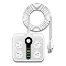 Multicontacto 4alimentación Universal 3 Usb 1 Tipo C Rapida - Blanco - Ver 1