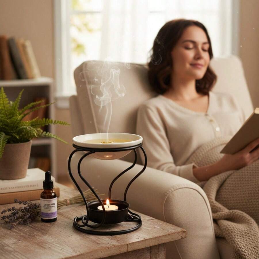 Molde de silicona para portavelas, quemador de aromaterapia, cera y resina DIY, decoración artesanal - Multicolor - Ver 1