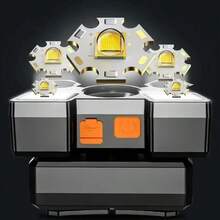 Produktbild von 5 LED Taschenlampe Wieraufladbar Mit Eingebautem Akku, Starkes Licht Für Camping Und Abenteuer