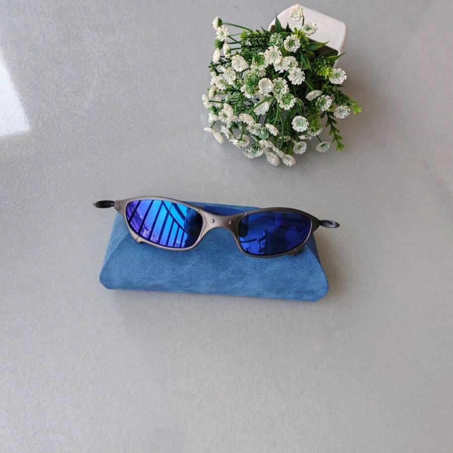 Colorful Sunglasses, Juliete-M Fashion, All-Match Unisex, Metal Temples, Plastic Frame. - Dark Blue - View 1