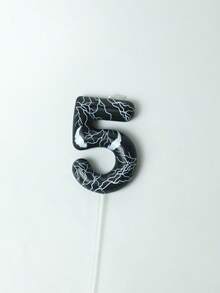 Dark Texture Number 0-9 Birthday/Anniversary/Theme Party Candles, High-Quality Wax, Clean Burning, Cake Decoration Candles, Suitable For Dark/Personalized Party Scenes, Birthday Cake Decor, Special Occasion Ceremony