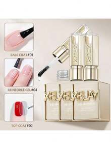 XEIJAYI 15ml 底油、面部油與指甲強化劑，長效透明橡膠塗層，LED UV 強韌指甲，高光澤凝膠指甲油 - 無色 - 查看 13