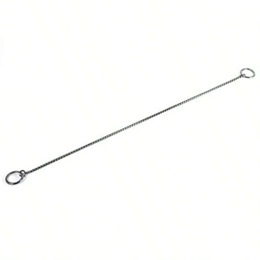 GLOGLOW Collar Cadena para Adiestramiento de Perros Cadena de Serpiente de Metal para Mascotas Collar Entrenador para Mascotas Ajustable para Perros pequeños medianos y Grandes Negro 4mm x 50cm - Pago - Ver 1