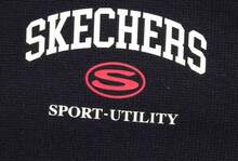 Skechers Women's Half Zip Up Knit Pullover Sweatshirt, Versatile - Black - View 5