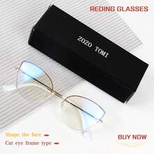 Diamond Cut Rimless Cat Eye Reading Glasses, Lightweight, Clear Vision, Suitable For Women - White - View 2