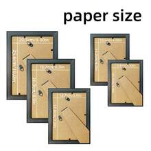 4个/6个复古奢华金色相框，可展示3.5x5英寸、4x6英寸、5x7英寸、6x8英寸、8x10英寸照片，横竖摆放皆可，现代家居装饰，适用于客厅、卧室、办公室、书房、走廊，是圣诞节、万圣节、情人节的绝佳礼物。（照片纸随机赠送） - 彩色 - 查看 6