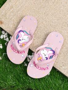 儿童卡通人字拖，轻便舒适，适合沙滩、泳池、居家、户外活动，儿童拖鞋