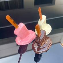 A Melting Ice Cream Sculpture, Suitable For Indoor, Home Decoration, Garden Decoration, Micro Landscape, Desktop Decoration Statue, Whole Props - Melting Ice Cream - View 10