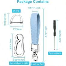 Keyrings & Keychains - Universal + Blue/Light - View 2