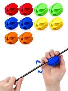 5个装可重复使用硅胶鱼竿支架，带可调节绑带，男女通用，轻便易携，方便收纳鱼竿，便携式鱼竿架，带橡胶夹，适用于旅行、车载、自行车、陆地垂钓等场景，钓鱼配件，钓鱼装备