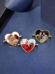 1 chiếc mặt dây chuyền hình trái tim in chuyển nhiệt cá nhân hóa, trang sức ảnh tùy chỉnh dành cho nữ, mặt dây chuyền ảnh cá nhân hóa cho đồng hồ, phụ kiện trang trí đồng hồ, lý tưởng cho quà tặng kỷ niệm, quà cưới, quà tặng ngày Valentine. - Nhiều màu - Xem 7