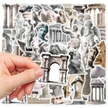 50pcs Artistic Statue Series Stickers, Suitable For Scrapbooking, Diaries, Laptops, Water Bottles, Cars, Etc. Faith-Based Designs With Positive Messages, Great Gift - Multicolor - View 4
