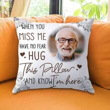 1个超柔软个性化照片图案枕套，单面印花，母亲节、父亲节、教师节礼物，适合作为情人节、母亲节、父亲节、毕业典礼、婚礼、乔迁之喜等节日礼物送给家人。适用于沙发、床、汽车、茶室、卧室、客厅等场所。可水洗，透气，趣味十足。