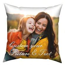 1 Federa Cuscino Personalizzata, Federa Quadrata Personalizzabile per Cuscino Decorativo per la Casa, Ideale come Regalo per Matrimonio, Animali Domestici, Bambini, Festa della Mamma, Anniversari, San Valentino, Compleanni, Laurea, Natale, Morbida, Traspirante, Leggera - Multicolore - Visualizzare 10