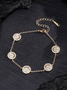 rakol 1 件时尚绿松石和四叶草手链 - 款式1 - 查看 5