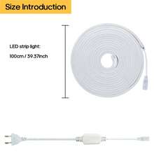 1pc COB LED Strip Lights, LED Lights For Living Room Background Decorative Night Light, Decorative Lighting, Ambient Lighting, Flexible Lighting, Energyefficient Lighting - EU C Type Plug(220-240V) - View 13