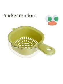 2-In-1 Cute Duck Billed Spoon With Handle - Double Layered Fruit And Vegetable Drain Basket With Handle, Multi Purpose Dried Fruit Snack Basket Essential Kitchen Tool - Multicolor - View 10