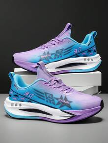 Women's Platform Sneakers - Low-Top Lace-Up Breathable Arch Support Casual Shoes For Running, Workout, Walking, Minimalist Design, Lace Closure & Arch Support - Suitable For Women's Fashion And Sports - Comfortable & Durable Athletic Shoes - Purple Moon - View 19