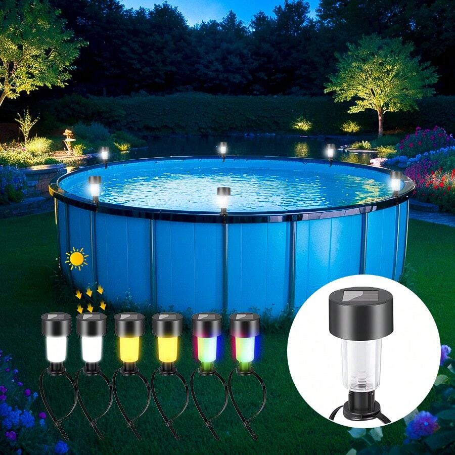 Outdoor Solar Lights Garden Lamp Solar Powered Waterproof Landscape Path LED Lig