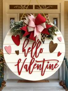 1 tượng trang trí, Tấm bảng gỗ hình trái tim ngày Valentine, Đồ trang trí Valentine, Quà tặng đám cưới/đính hôn, Móc treo cửa bằng gỗ tròn, Trang trí nhà cửa, Vật dụng gia đình - Nhiều màu - Xem 4