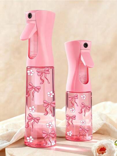 200ml/300ml Refillable High Pressure Continuous Fine Mist Sprayer Bottle, Bow Tie Design, Professional Hair Styling Tool, Hair Care Product Accessory, Salon & Travel Essential