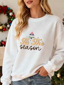 Women Plus Size Sports Sweatshirts - 白色 - 查看 1