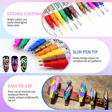1pc Graffiti Pen, Waterproof & Quick-Drying Acrylic Marker Pen With Extra Fine Tip, Refillable Colored DIY Painting Marker - Nail Art Pen - View 7