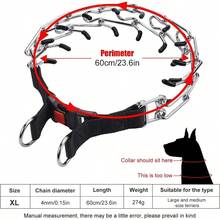 MEISO Collar De Entrenamiento para Perros Collar De Cadena para Adiestramiento De Perros Cadena De Acero Inoxidable Ajustables para Perros Pequeños Medianos y Grandes - Pago - Ver 2