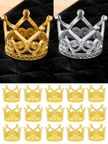 15个迷你皇冠，适用于婚礼、生日、节日、聚会、活动装饰、花束皇冠装饰、礼品用品