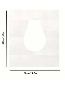 Disposable Toilet Seat Covers - Water-Soluble Portable Seat Protector, One-Time Use Hygienic Toilet Pads With Dissolvable Paper, Lightweight Foldable Travel Toilet Mat, Suitable For Airplane, Camping, Business Trip, School And Public Restrooms, Easy Tear Design, Hygienic And Convenient, Perfect Travel Essential And Sanitary Gift, Small Gift Exchange - Multicolor - View 11