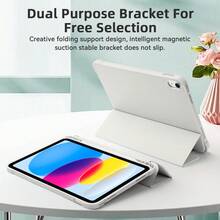 DANYCASE Tablet Protective Case With Pencil Slot, Suitable For A16, Air 11, M3, M2, Pro 11, M4, M5, 7th Gen, 8th Gen, 9th Gen (10.2 Inch, 10.9 Inch), Air 4, Air 5, Four-Corner Protection Design - Grey - View 7