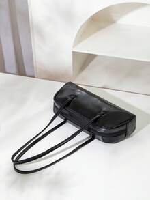 Túi xách thời trang mới màu trơn đa năng thanh lịch, túi xách baguette nữ tối giản sang trọng, túi đeo vai thời trang - Nhiều màu - Xem 8