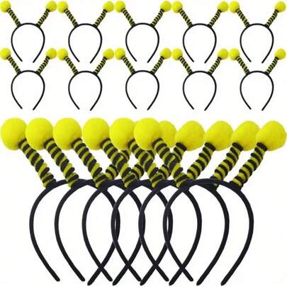 8 piezas Diademas con tentáculos de abeja, tocados de abeja para mujeres, adecuados para fiestas de cumpleaños, fiestas temáticas, películas de moda, diademas de abeja, sombreros de fiesta, accesorios de fiesta, ligeros y fáciles de transportar, ayudan a ordenar el flequillo y los peinados, accesorios para vestirse, herramientas de cuidado de la piel, adecuados para decoraciones navideñas, juegos de roles, decoraciones de fiesta, fiestas de cumpleaños, accesorios para mujeres, accesorios para hombres, actuaciones en el escenario, props de fotografía, decoraciones de Año Nuevo, Eid Mubarak, Eid Al-Adha, eventos islámicos