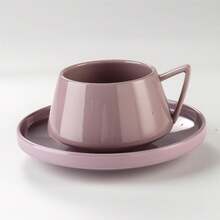 Bộ tách cà phê gốm sứ cho gia đình, văn phòng, khách sạn, quán cà phê, trà chiều, bộ tách và đĩa cà phê tối giản. - Nhiều màu - Xem 16