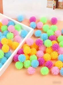 HyDren 25 Pack Mini Spiky Porcupine Balls Stress Toy Soft Fidget Sensory Toy Multi Color Mini Spiky Hedge Balls For Teens And Adults Birthday Party Favors, 1.18 Inches - View 5