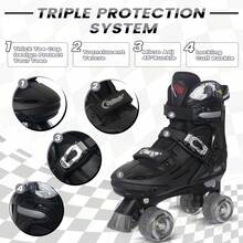 Nattork Adjustable Roller Skates For Kids Boys Girls- Teen Youth Age6-12 Cool Racing Car Indoor Outdoor Gift Idea For Birthdays Christmas Sliver - Silver - View 3