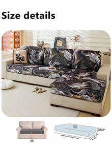 1 vỏ gối sofa in hình lá cây, vỏ gối sofa in hình lá cây nhiệt đới hiện đại, thích hợp cho gia đình. - Nhiều màu - Xem 13