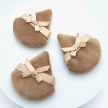 5/10/20/50 件/套 蝴蝶结装饰软粉扑三角化妆海绵粉底液干湿两用化妆工具，适用于散粉、矿物粉定妆，价格实惠，适合作为圣诞礼物、化妆品、化妆工具、平价好物、礼品、女士礼品、圣诞礼物