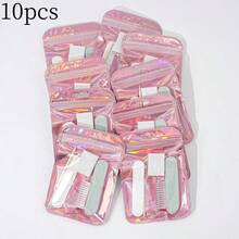 1/5/10/20pcs Manicure And Pedicure Set, Mini Nail File And Orange Nail Stick Set, Double-Sided Nail File, Wooden Cuticle Pusher, Nail Cleaning Tools, Nail Stick, Nail Art Brush,Nail Tech Supplies For DIY Nail Polishing Care - Pink - View 16