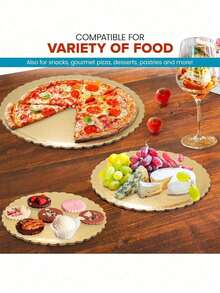 10 đế bánh tròn màu vàng, đế bánh bằng bìa cứng 6/8/10/12 inch với viền lượn sóng, đế bánh tròn chắc chắn được phủ lớp chống dính, thích hợp cho mousse, cupcake tự làm, tráng miệng, đám cưới, sinh nhật, làm bánh, thủ công, ngày Valentine, trang trí bánh chuyên nghiệp, bánh dày hoặc nhiều tầng, đế bánh pizza, dụng cụ làm bánh chống thấm nước và chống dầu mỡ. - Nhiều màu - Xem 9