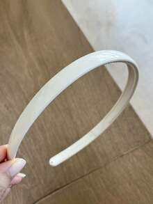 3条/1条，周长14.17英寸/36厘米，黑色、白色、玳瑁色塑料发箍，简约防滑锯齿设计，百搭、优雅、简约，适合日常、户外、海滩、派对、通勤、度假、发型设计、洗脸、化妆、服装配饰、发带、头饰、发箍等各种场合。 - 彩色 - 查看 9