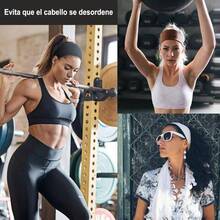 Diademas Deportivas 4 Piezas, Diademas Ejercicio para Mujer Yoga, Diadema Elstica Suave Que Absorbe el Sudor, Adecuada para Hombres y Mujeres Deportes de Corriendo - inicial - Ver 6