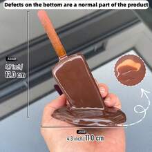 A Melting Ice Cream Sculpture, Suitable For Indoor, Home Decoration, Garden Decoration, Micro Landscape, Desktop Decoration Statue, Whole Props - Melting Ice Cream - View 20